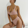 Bikini Tank con cierre delantero corte alto