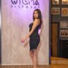 Vestido Negro Anudado fruncido - Imagen 6